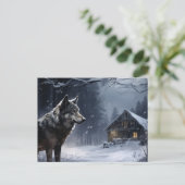 Carte postale Loup Série 1-2 (Debout devant)