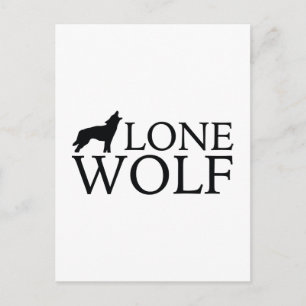 Carte Postale Loup solitaire