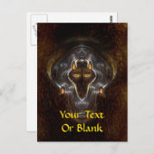 Carte Postale Loup solitaire (Devant / Derrière)