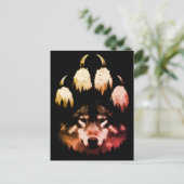 Carte Postale Loup Solitaire. Âme Sauvage (Debout devant)