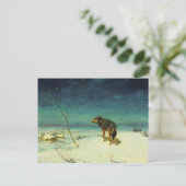 Carte Postale Loup solitaire Samotny Wilk (Debout devant)