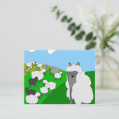 Carte Postale loup vêtu de mouton (Debout devant)