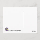 Carte Postale Loup (violet) (Dos)