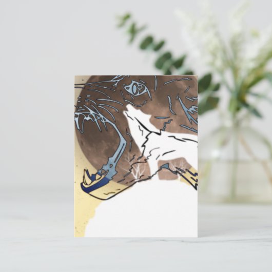 Carte Postale loups (Debout devant)