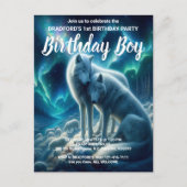 Carte Postale Loups blancs majestueux se reposant sur l'Invitati (Devant)