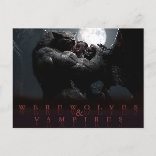 Carte Postale Loups-garous & Vampires - Dominion (Devant)