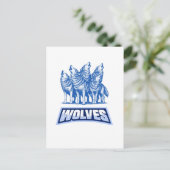 Carte Postale Loups Lance Oreiller (Debout devant)