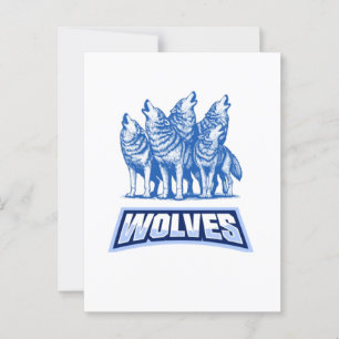 Carte Postale Loups Lance Oreiller