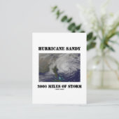 Carte Postale L'Ouragan Sandy A 2 000 Km De Tempête (Debout devant)