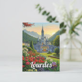 Carte Postale Lourdes France Fleurs de Voyage (Debout devant)