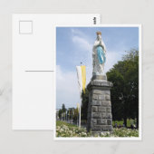 Carte Postale Lourdes - France - statue Sainte-Marie (Devant / Derrière)