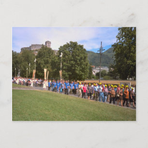 Carte Postale Lourdes, Procession des malades, Carré du Rosaire,