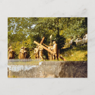 Carte Postale Lourdes vintage, Stations de la Croix