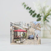 Carte Postale Lourinha Cafe Portugal (Debout devant)