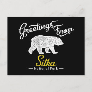 Carte Postale L'ours du parc national de Sitka
