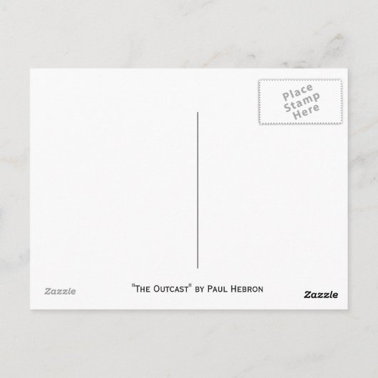 Carte Postale L'outcast de Paul Hebron (Dos)