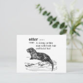 Carte Postale loutre (Debout devant)