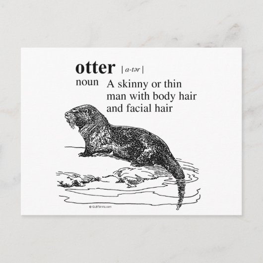 Carte Postale loutre (Devant)