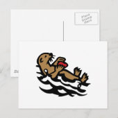 Carte Postale Loutre de mer (Devant / Derrière)