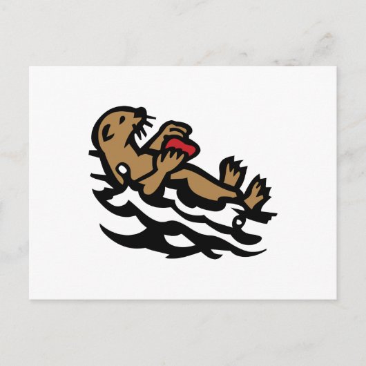Carte Postale Loutre de mer (Devant)