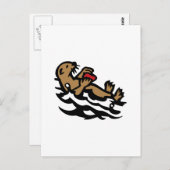 Carte Postale Loutre de mer (Devant / Derrière)