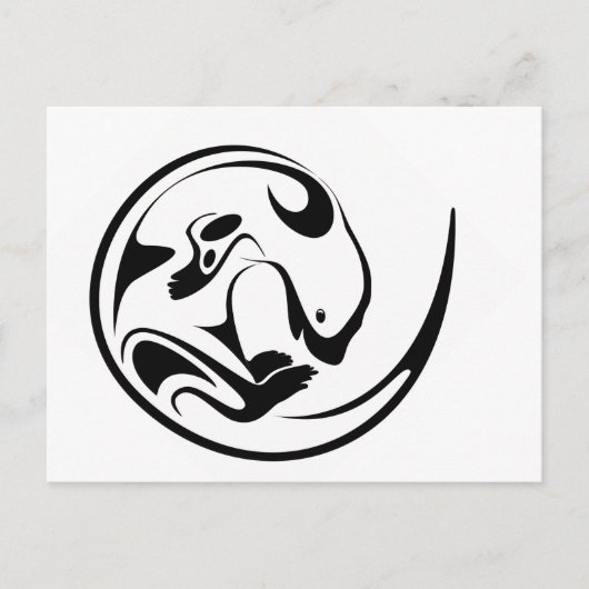 Carte Postale Loutre espiègle (Devant)