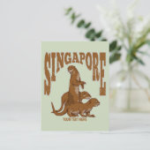 Carte Postale Loutres de mer de Singapour (Debout devant)