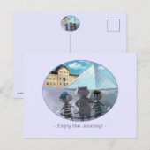 Carte postale Louvre - Happy (Enveloppe facultativ (Devant / Derrière)