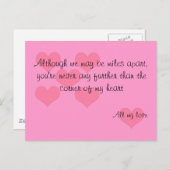 Carte postale Love (Devant / Derrière)