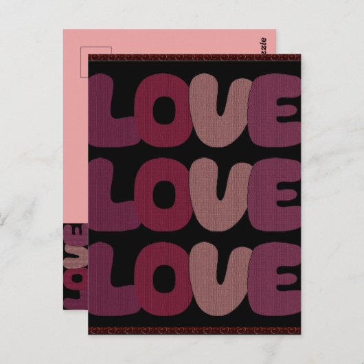 Carte postale Love (Devant / Derrière)