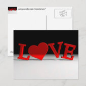 Carte postale Love (Devant / Derrière)