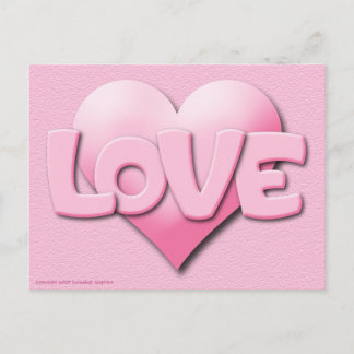Carte postale Love