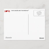 Carte postale Love (Dos)