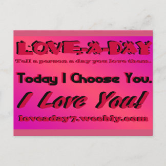 Carte postale Love A Day