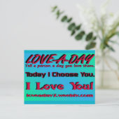 Carte postale Love A Day (Debout devant)