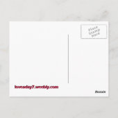 Carte Postale Love A Day Postcard-Purple (Dos)