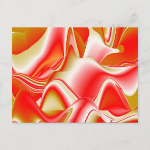Carte Postale Love and Gold Abstrait 3D Rainbowart