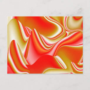 Carte Postale Love and Gold Abstrait 3D Rainbowart