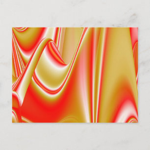 Carte Postale Love and Gold Abstrait 3D Rainbowart
