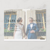 Carte Postale Love and Thanks (Dos)