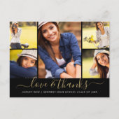 Carte Postale Love and Thanks Graduation Photo Collage (Devant)
