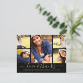 Carte Postale Love and Thanks Graduation Photo Collage (Debout devant)