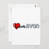Carte Postale Love AVON (Devant / Derrière)