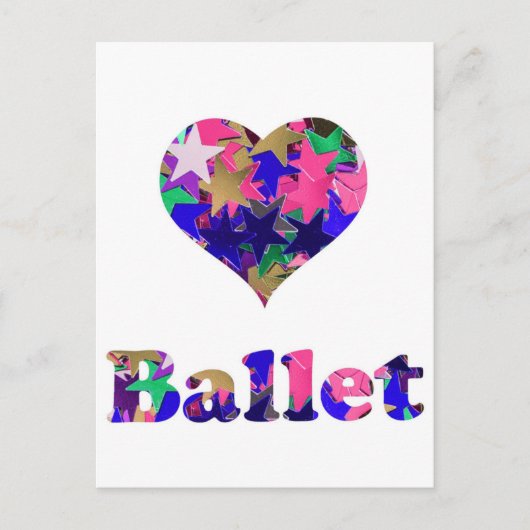 Carte Postale Love Ballet (Devant)