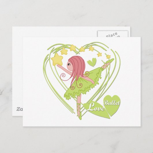 Carte Postale Love Ballet Tshirts et cadeaux (Devant / Derrière)
