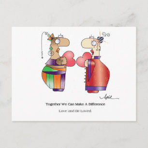 Carte postale LOVE & BE LOVED par April McCallum