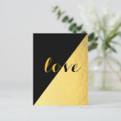 Carte Postale Love Black & Gold (Debout devant)