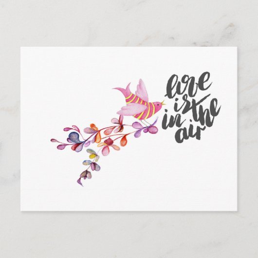 Carte Postale Love Branch Bird (Devant)
