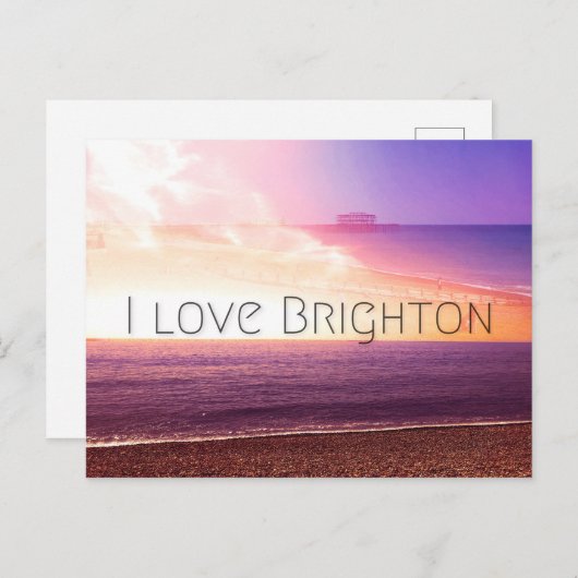 Carte Postale Love Brighton (Devant / Derrière)