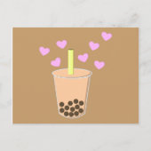 Carte Postale Love Bubble Tea (Devant)